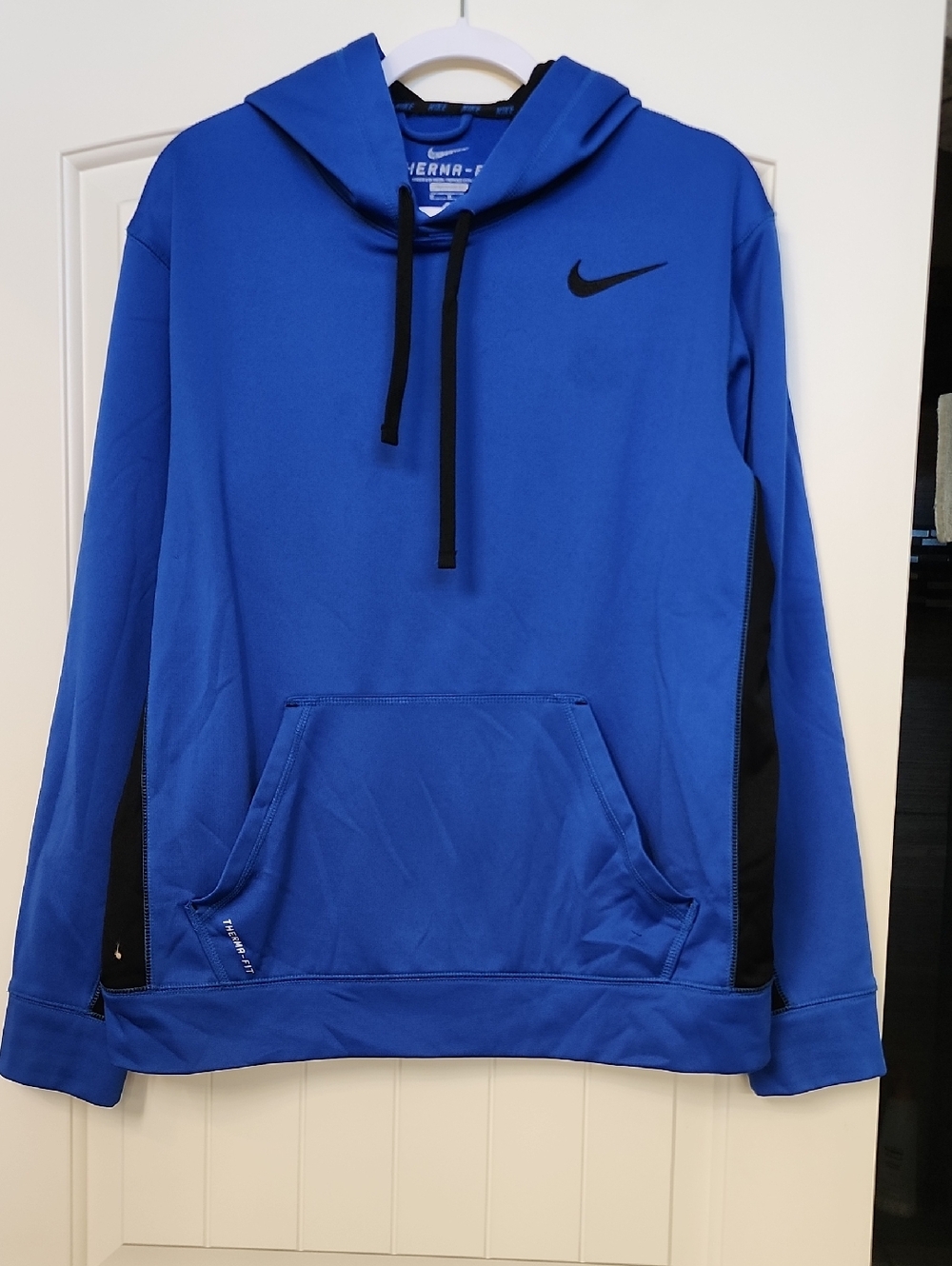 Nike Men’s Royal Blue Performance Hoodie with Black Accents